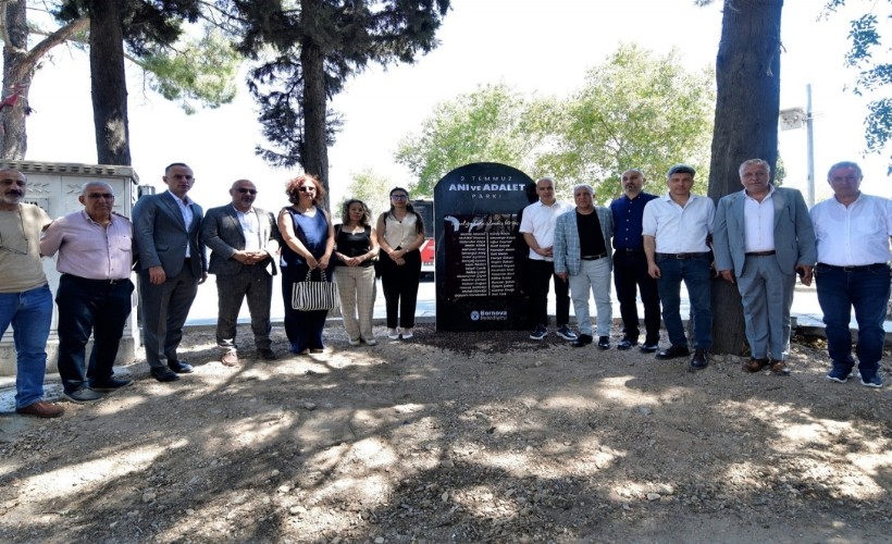 Sivas’ın ateşi Bornova’da unutulmadı: 2 Temmuz Anı ve Adalet Parkı açıldı