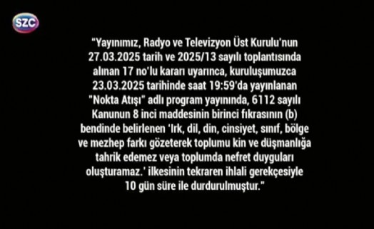 Sözcü TV karartıldı: 10 gün boyunca yayın yok!