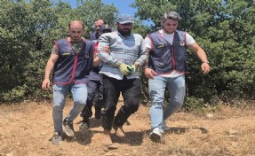 Yakalanmamak için dağda yaşayıp, ayı kapanı kurmuş