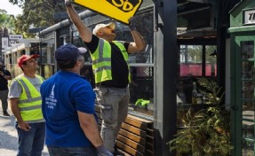 Güzelyalı'da zabıta ve esnaf el ele verdi: Yeşil alanlar halka döndü