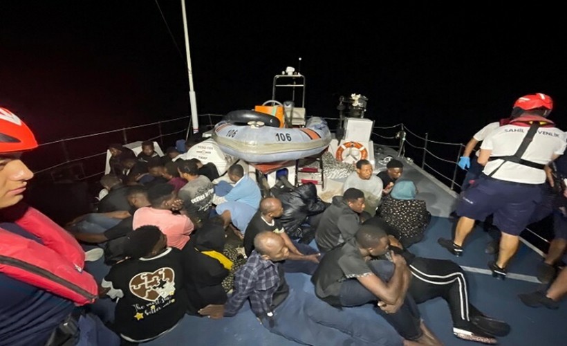 Bodrum'da 35 kaçak göçmen kurtarıldı