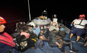 Bodrum'da 35 kaçak göçmen kurtarıldı