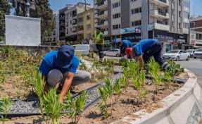 Büyükşehir'den kavşaklara estetik ve sürdürülebilir dokunuş