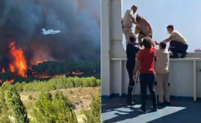 Çanakkale'de kabus giderek büyüyor: Halk feribotlarla tahliye ediliyor! 47 kişi dumandan etkilendi