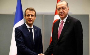 Erdoğan ile Macron görüştü