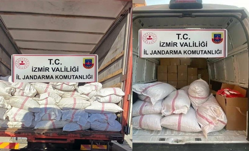 İzmir'de kaçak tütün operasyonu: 4 gözaltı
