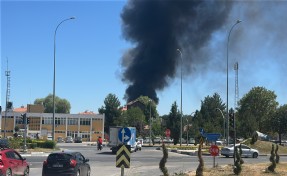 Kışla yemekhanesinde ucuz atlatılan yangın!