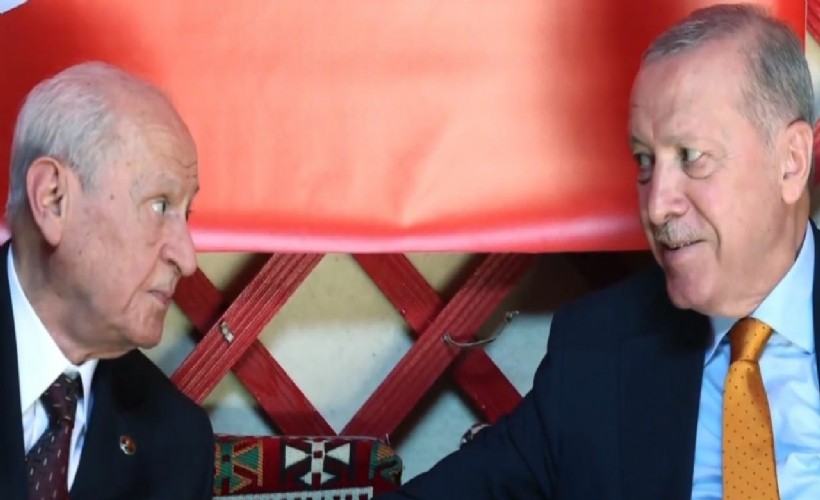 Kriz iddiaları sonrası Bahçeli ve Erdoğan yan yana