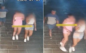 Kuşadası'nda çirkin olay! Turist kadınları sokak ortasında taciz etti
