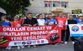 Kemalpaşa'da 'okullarda cemaat yapılanması'na karşı tepki!