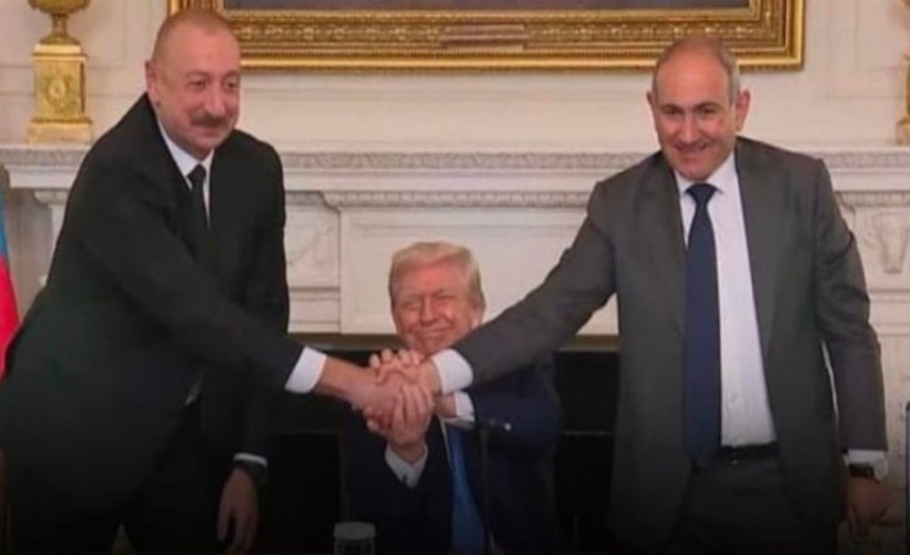 Trump-Paşinyan-Aliyev üçlü zirvesi başladı! Ermenistan ve Azerbaycan barış anlaşması yaptı