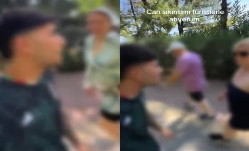 Turistlere hakaret edip sosyal medyadan paylaşan şüpheliye gözaltı