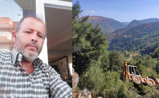 Manisa’da, uçuruma yuvarlanan kepçenin operatörü öldü