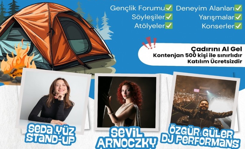 Büyükşehir’den gençlere Foça’da kamp