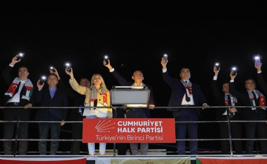 CHP'den tarihi Filistin mitingi: Özel'den Erdoğan'a 'Sumud Filosu' çağrısı
