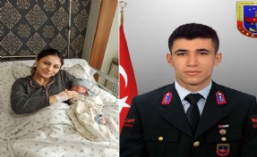 Dün toprağa verilen şehit uzman çavuşun ismi, bugün doğan oğluna verildi