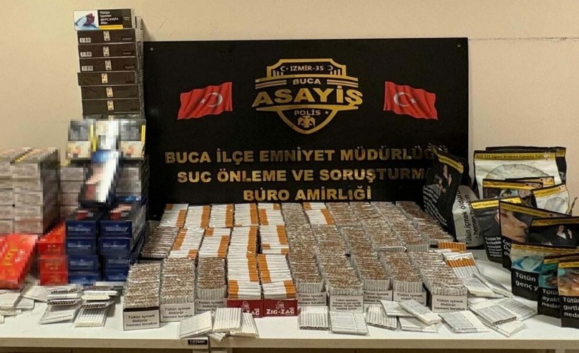 Durdurulan araçtan binlerce kaçak sigara çıktı!