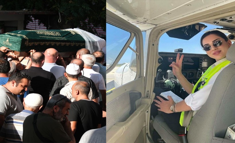 Düşen eğitim uçağında ölen pilot adayı Berfu, toprağa verildi