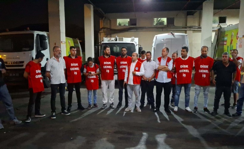 Karşıyaka işçilerinden iş bırakma eylemi