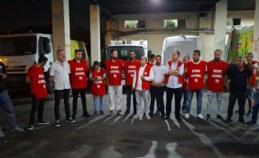 Karşıyaka işçilerinden iş bırakma eylemi