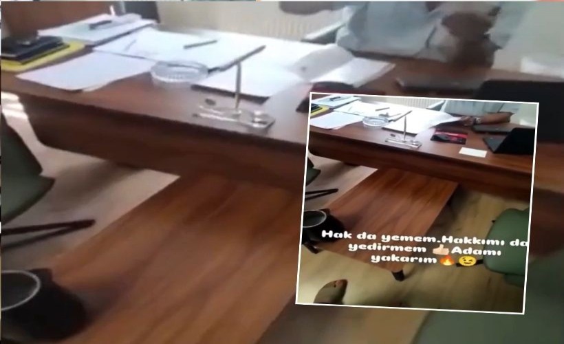 Kovulunca kaynar su ile yöneticisi yaktı! Gülerek de odadan ayrıldı