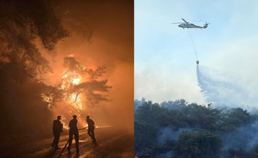 Muğla'da alevler iki ilçeyi sardı! Hava müdahalesi başladı