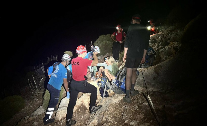 Likya yolunda yaralandı operasyonla kurtarıldı