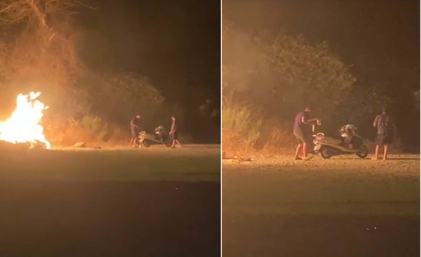 Ormanı yakıp kaçmışlardı... 2 şüpheli yakalandı