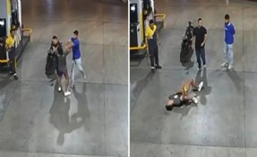 Tartıştığı kişiyi tek yumrukla hastanelik etti!