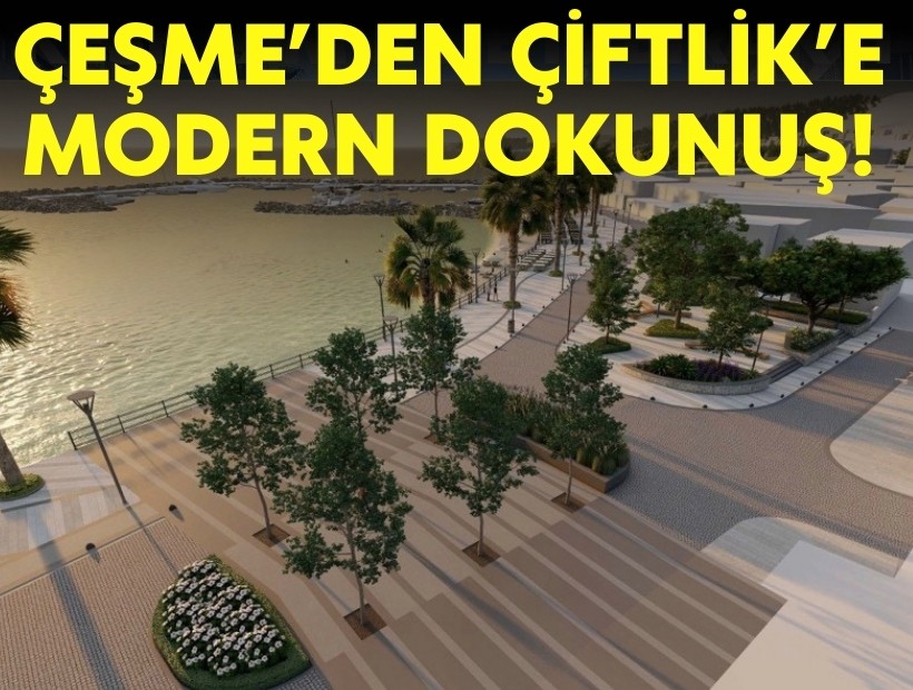 Çeşme’nin Çiftlik Sahili'ne modern dokunuş