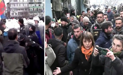 DEM Parti'nin İstanbul'daki 'Rojava' yürüyüşüne polis müdahalesi