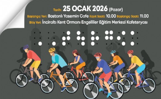 İzmir’de görme engelliler için farkındalık sürüşü