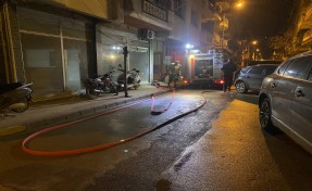 4 katlı binada yangın çıktı