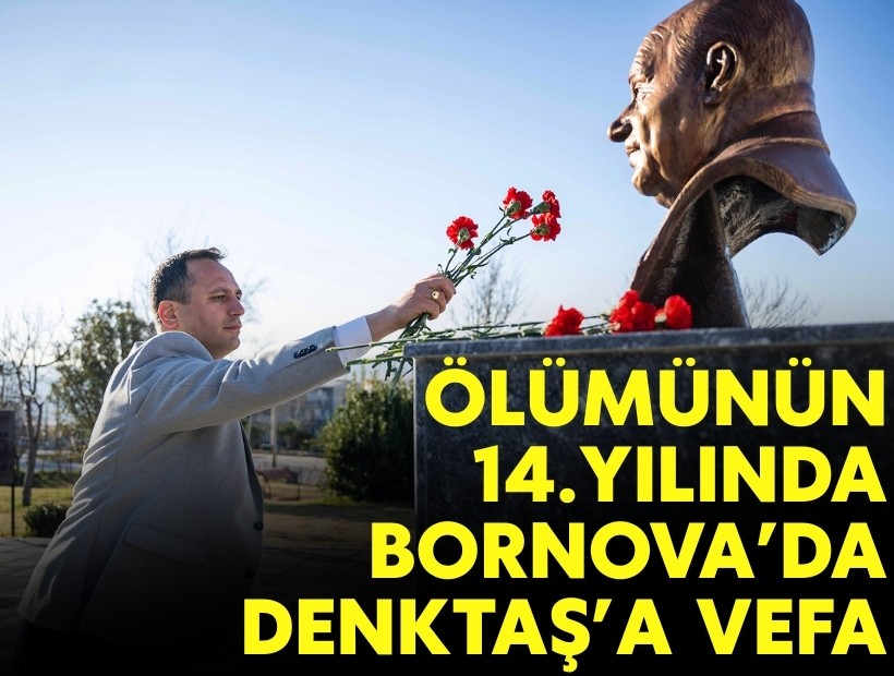 Ölümünün 14. yılında Bornova’da Denktaş’a vefa
