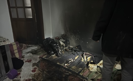 Uzaklaştırma kararı olan damat, kayınvalidesinin evini yaktı!