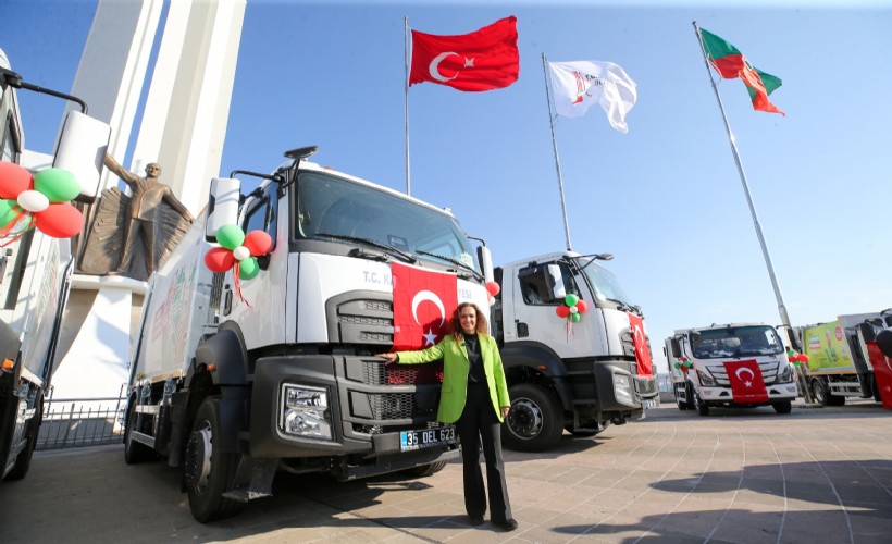 17 yeni çöp kamyonu 'Tertemiz Karşıyaka' için yola çıktı!
