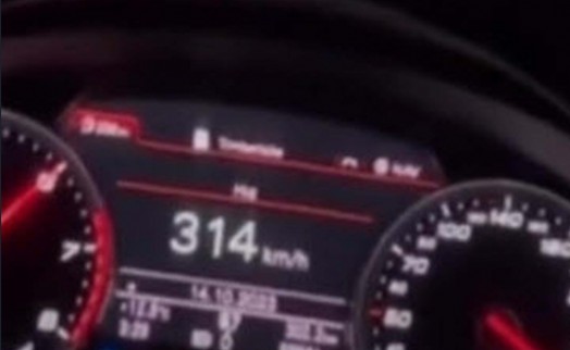 314 kilometre hız yaptı 25 bin lira cezayı yedi!