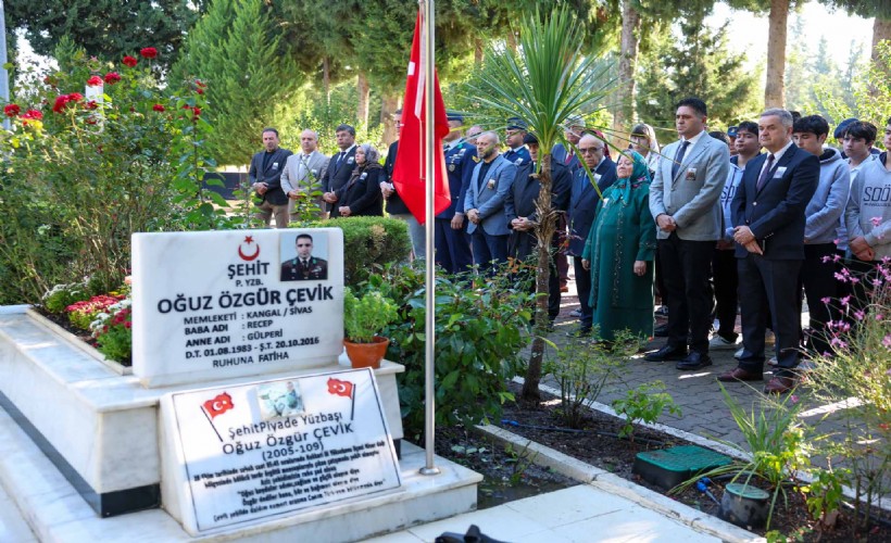 Aliağalı Şehit Oğuz Özgür Çevik, şehadetinin 10. yılında anıldı