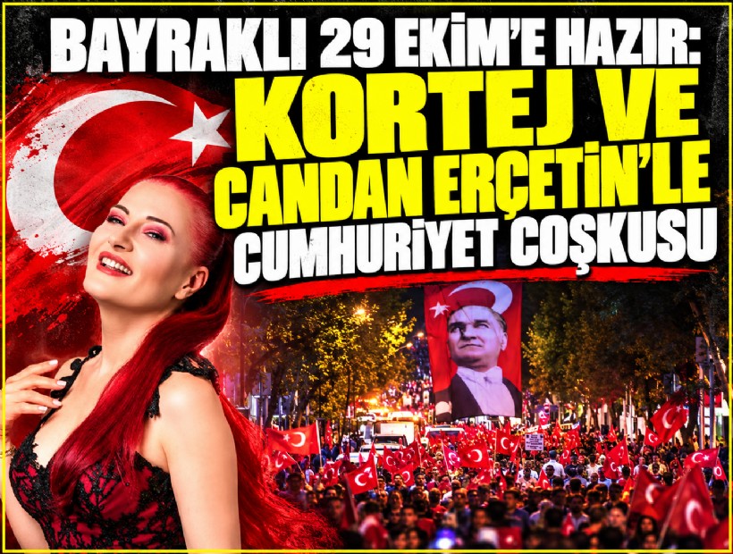 Bayraklı 29 Ekim’e hazır: Kortej ve Candan Erçetin’le Cumhuriyet coşkusu