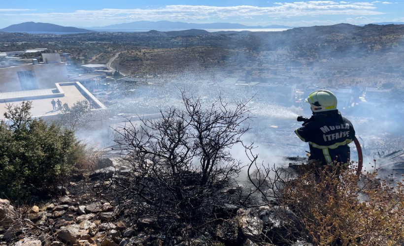 Bodrum’da maki yangını: Ekiplerin hızlı müdahalesi büyümesini önledi