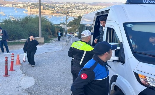 Bodrum’da okul servis araçlarına denetim yapıldı