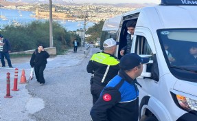 Bodrum’da okul servis araçlarına denetim yapıldı