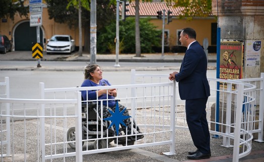 Bornova’da parklar engellilere açık motorlara kapalı