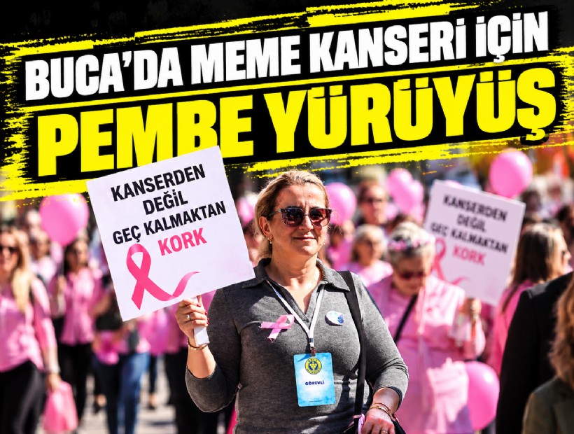 Buca’da meme kanseri için Pembe Yürüyüş