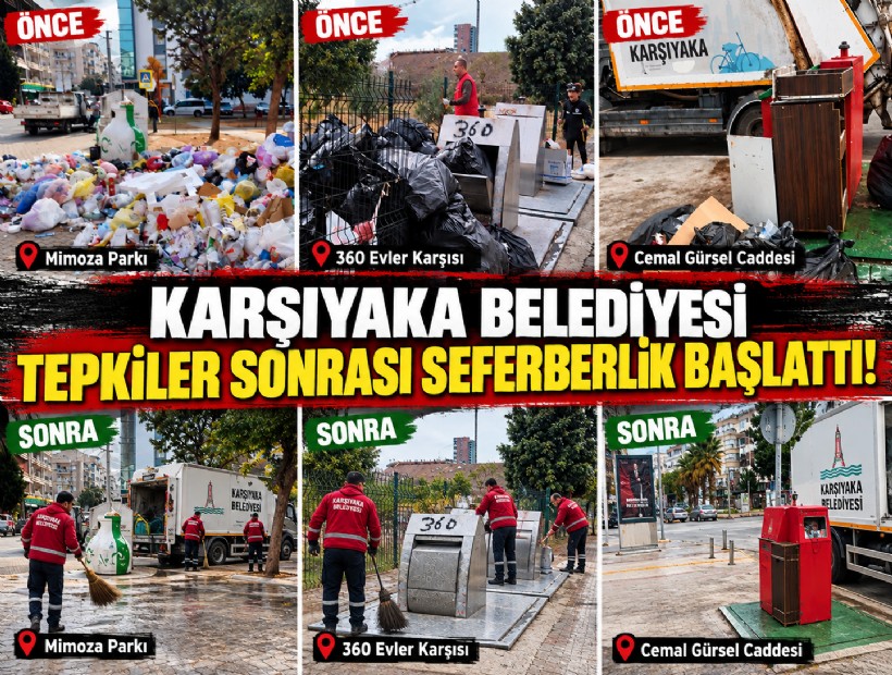 CHP'li Alabay açıkladı: Karşıyaka Belediyesi çöp toplama seferberliği başlattı