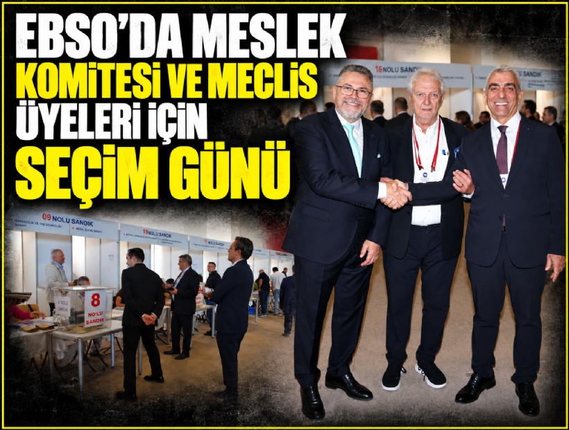 EBSO’da meslek komitesi ve meclis üyeleri için seçim günü