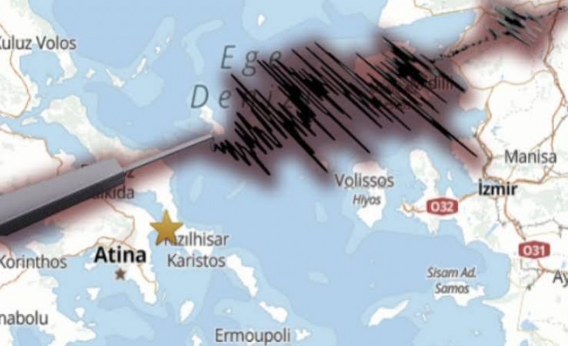 Ege Denizi'nde korkutan deprem