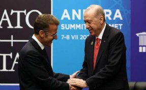 Erdoğan, Fransa Cumhurbaşkanı Macron ile görüştü