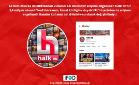 Halk TV'nin YouTube kanalına bir erişim engeli daha