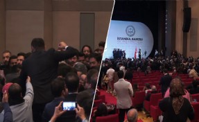 İstanbul Barosu Genel Kurulu'nda yumruklu kavga: Toplantıya 15 dakika ara verildi